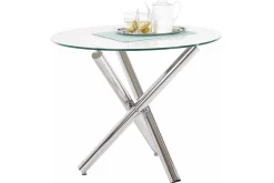 Matbord Jonis 90 cm Runt Glas
