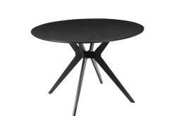 Matbord Loft24 Philip Matbord Rund 110 cm Svart