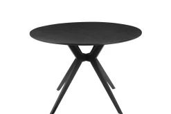 Matbord Loft24 Philip Matbord Rund 110 cm Svart