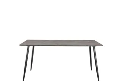 Matbord Monza 160x90x76 cm, Fiskben Viteik/Svart