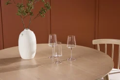 Matbord Peach Flora Dining Table ø120 - Whitewash / Veneer Whitewash