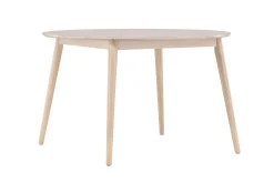 Matbord Peach Flora Dining Table ø120 - Whitewash / Veneer Whitewash