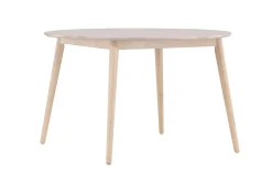 Matbord Peach Flora Dining Table ø120 - Whitewash / Veneer Whitewash