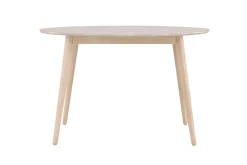 Matbord Peach Flora Dining Table ø120 - Whitewash / Veneer Whitewash