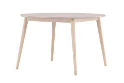 Matbord Peach Flora Dining Table ø120 - Whitewash / Veneer Whitewash