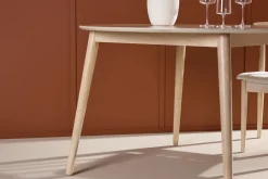 Matbord Peach Flora Dining Table ø120 - Whitewash / Veneer Whitewash