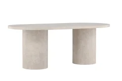 Matbord Peach Narvik Dining Table 100x200 cm - Beige Marblelook / Beige