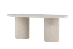 Matbord Peach Narvik Dining Table 100x200 cm - Beige Marblelook / Beige