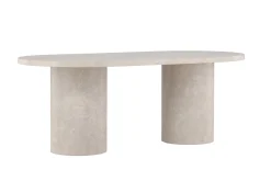 Matbord Peach Narvik Dining Table 100x200 cm - Beige Marblelook / Beige