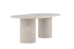 Matbord Peach Narvik Dining Table 100x200 cm - Beige Marblelook / Beige