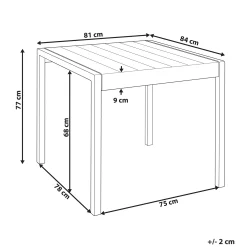 Matbord utomhus Bartica 81x84 cm