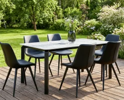 Matbord utomhus Feletto 90x180 cm Sten