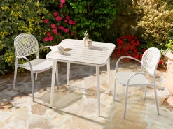 Matbord utomhus Naturno 80 cm Aluminum