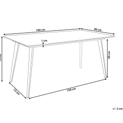 Matbord utomhus Rodallo 90x160 cm Sten