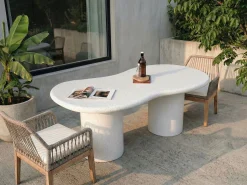 Matbord utomhus Sirmione 200 cm Terrazzoeffekt