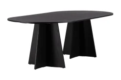 Matbord Venture Home Bootcut Matbord 230x115x75 cm Oval Black