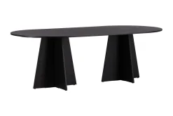 Matbord Venture Home Bootcut Matbord 230x115x75 cm Oval Black