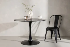 Matbord Venture Home Glade Matbord 100x74 cm Runt Black