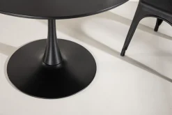 Matbord Venture Home Glade Matbord 100x74 cm Runt Black