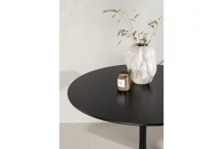 Matbord Venture Home Glade Matbord 100x74 cm Runt Black