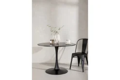Matbord Venture Home Glade Matbord 100x74 cm Runt Black