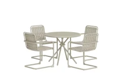 Matgrupp Chios 90 cm med 4 Stolar Utomhus