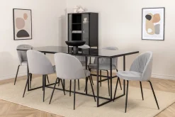 Matgrupp Leria 200 cm inkl 6 Foyos Stolar