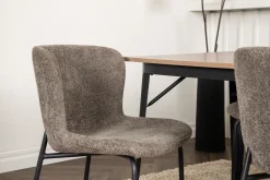 Matgrupp Tudera 140 cm Rektangulär med 4 Habesh stolar