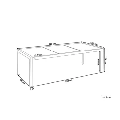 Matgrupp Utomhus Bacoli 220 cm + 8 Utestolar