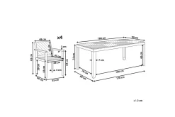 Matsalsset Baratti 4-Sits
