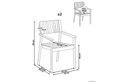 Matstol Agello set om 2