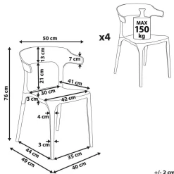Matstol Gubbio 4-pack