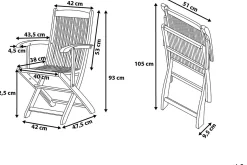 Maui Trädgårdsmöbelset Med Utebord + 8 Utestolar+Parasoll
