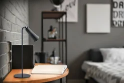 Maxi LED Bordslampa mattsvart uppladdningsbar