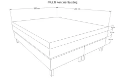 Mei Kontinentalsäng 180x200 cm