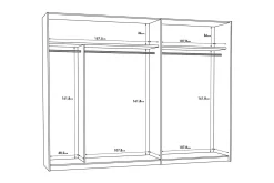 Melnik Garderob 62x270 cm