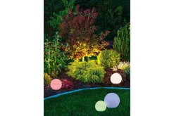 Melo solar boll + spjut 20cm RGBW