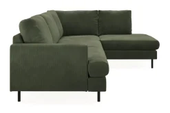 Menard Compact 4-sits Högervänd L-formad Schäslongsoffa i Manchester
