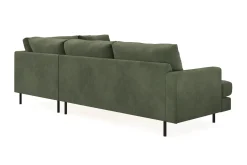 Menard Compact 4-sits Högervänd L-formad Schäslongsoffa i Manchester