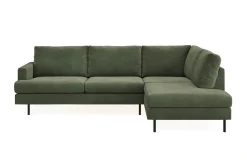 Menard Compact 4-sits Högervänd L-formad Schäslongsoffa i Manchester