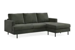 Menard Compact 3-sits Högervänd L-formad Divansoffa i Manchester