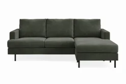 Menard Compact 3-sits Högervänd L-formad Divansoffa i Manchester