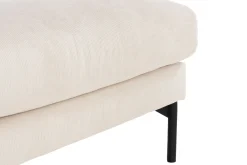 Menard 4-sits Högervänd L-formad Schäslongsoffa + Fotpall i Manchester
