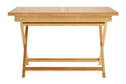 Menorca Litet Rektangulärt Matbord i trä Utomhus 80x120 cm
