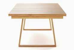 Menorca Stort Rektangulärt Matbord i trä Utomhus 100x180 cm