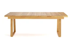 Menorca Stort Rektangulärt Matbord i trä Utomhus 100x180 cm