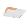 Meta LED Plafond mattvit/ trä