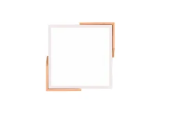 Meta LED Plafond mattvit/ trä
