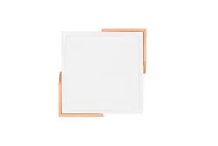 Meta LED Plafond mattvit/ trä