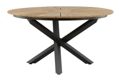 Mexico Matbord Utomhus Rund 140 cm Brun/Svart